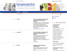 Tablet Screenshot of formazioneprof.ch